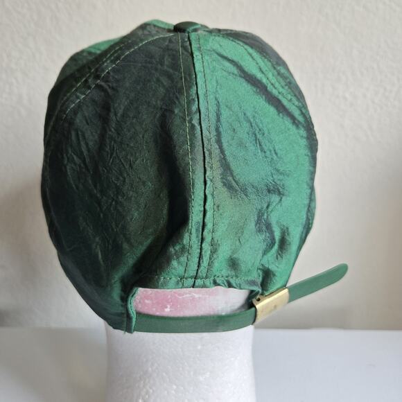 Vintage Reno Hat Mens Green Gold Nylon‎ Rope Retro Adjustable - Picture 4 of 6
